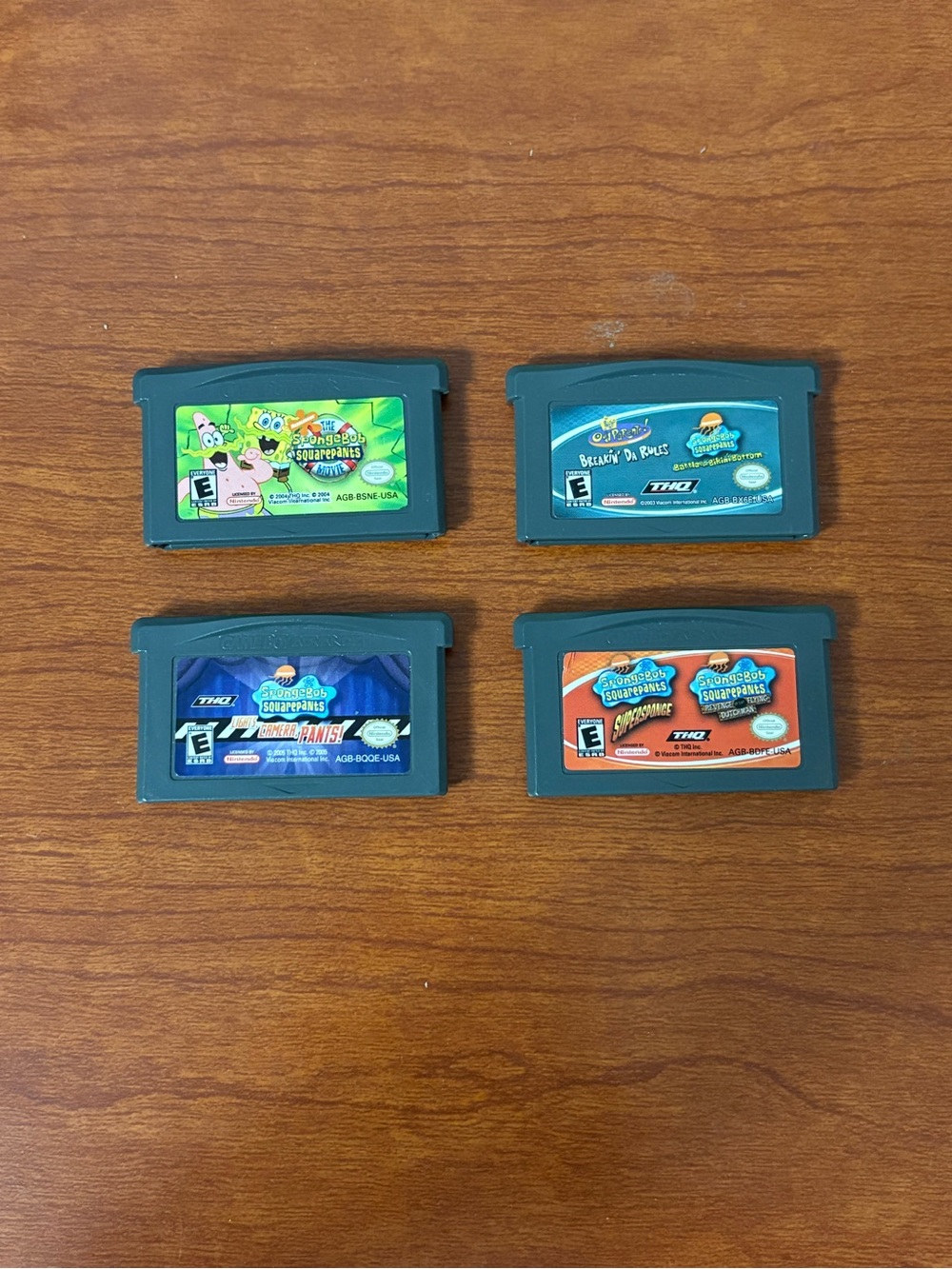 SIX Game Boy Advance SP SpongeBob SquarePants and Fairly Odd Parents games